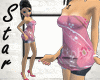 Pink Splash Tube Top