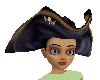 Pirate Hat - Black Hair