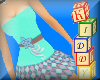 [kid] blue argyle dress
