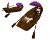 Purple Confetti Row Boat