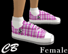 CB Plaid Sneakers Pink