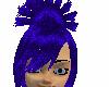 [A4] blue fan hair