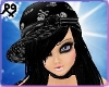 R9- Black Emo Hair + Hat