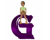 Jr*Purple G Letter Anima
