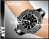 aYY-Lux Diamond Action Watches black