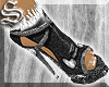 !*Torn Black Denim Shoes