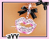 aYY-Pink Lip Bow BelRing