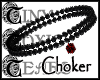 TTT BlkPearl Ruby Choker