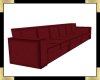 (Y71) Long Leather Couch