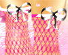 pink fishnet  stockings