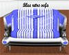 (m) Blue cadillac sofa