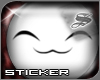 +SS+ NekoFace Button Wht