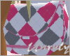Argyle Print Purse