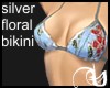 Silver Flower Bikini