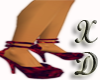 XD*Vamp Red/blk Heels