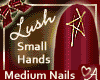 Small hands, medium nails