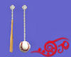Baseball Earrings