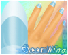 CW French Tips~Blue