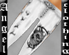 f evil pants white