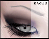 brows grey thin
