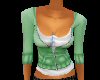 CA Green H Zip Blouse
