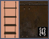 {E} Steampunk Rust Shelf