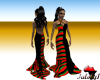 Kente and Black Gown