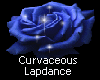 Blue Glittering Rose