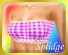 Gingham N Lace Tube Pur