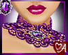 Purple Lace Collar