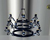 Blue Rose Chandelier