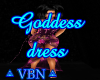 Goddess dress pink dark