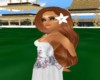 Hair with white flower
