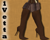 [1V] Brown Fur Boots