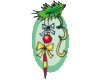 R Christmas sticker