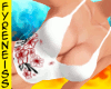 ~F Floral Halter White