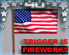 USA Flag & Fireworks 