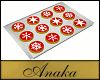 Snowflake Cookies on a Baking Sheet