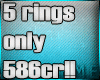 $KD$5 iced rings set 2