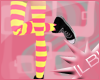 [LB] striped stockings