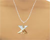 X  Jeweled-Gold Alphabe