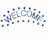 Blue welcome animated