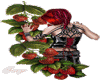 woman strawberries