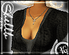 (FG) Blk Tie Sweater Top