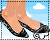 Black Dainty Flats