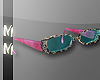 m> Pink Cheetah Glasses