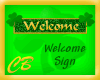 CB Shamrock Welcome Sign