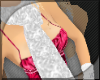 White Velvet Scarf