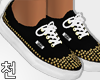 ! Black New Vans & Studs