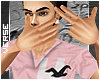 V|Pink hollister v neck